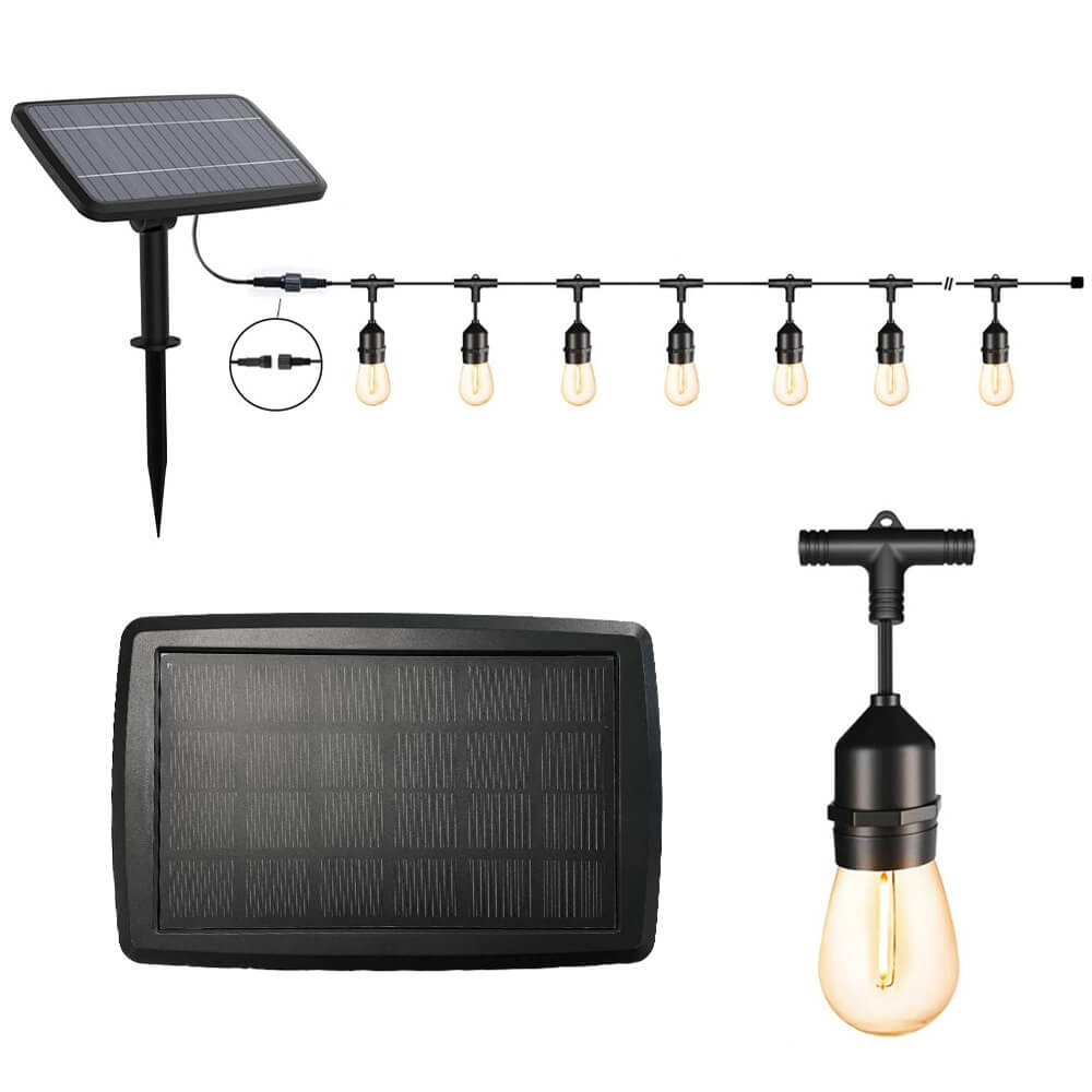Ghirlanda luminoasa decorativa de exterior, cu 15 becuri LED soclu E27, 15m-3