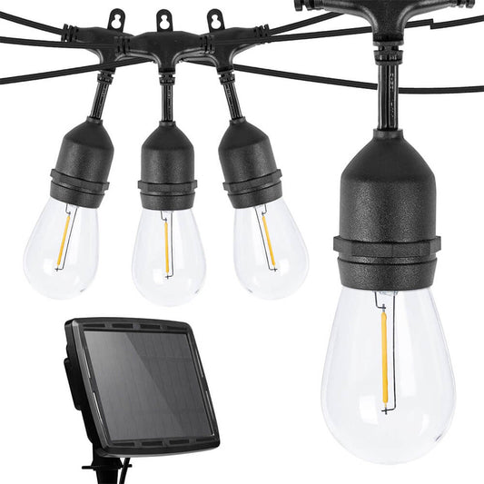 Ghirlanda luminoasa decorativa de exterior, cu 15 becuri LED soclu E27, 15m-0